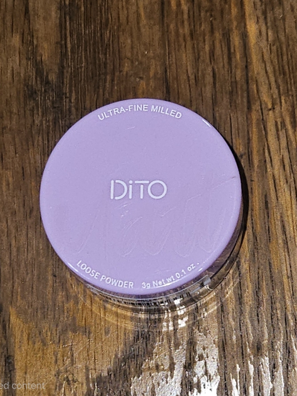 DiTO Ultra-Fine Milled Loose Setting Powder —Banana 0.1oz BNIB
